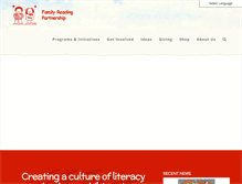 Tablet Screenshot of familyreading.org